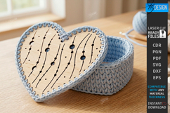 Crochet Basket Lid Laser Cut Bundle | Wooden Basket Bottoms Product Image 10