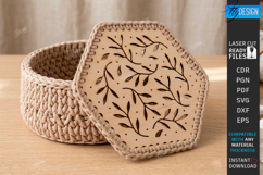 Crochet Basket Lid Laser Cut Bundle | Wooden Basket Bottoms Product Image 2