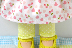 Crochet booties for Waldorf dolls
