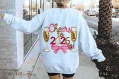 Girly Cheers To 2026 PNG Faux Latch Hook Product Image 5