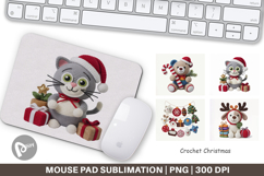 Mouse Pad Crochet Christmas Product Image 1