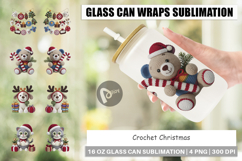 Glass Can Crochet Christmas Product Image 1