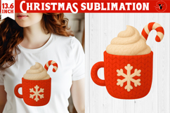 Cozy Christmas crochet sublimation | Christmas cocoa Product Image 1
