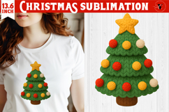 Cozy Christmas crochet sublimation | Christmas tree Product Image 1