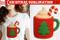 Cozy Christmas crochet sublimation | Christmas cocoa Product Image 1