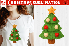 Cozy Christmas crochet sublimation | Christmas tree Product Image 1