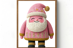 Crochet Christmas Santa Clipart Product Image 4