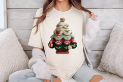 Crochet Christmas Tree Clipart Sublimation Product Image 3