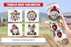 Tumbler Crochet Christmas Product Image 1
