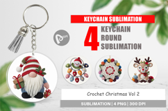 Keychain Crochet Christmas Product Image 1