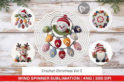 Wind Spinner Crochet Christmas Product Image 1