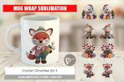 Mug Wrap Crochet Christmas Product Image 1