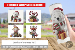 Tumbler Crochet Christmas Product Image 1