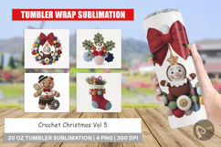 Tumbler Crochet Christmas Product Image 1