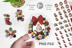 Crochet Christmas Sticker Product Image 1