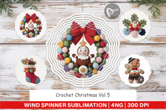 Wind Spinner Crochet Christmas Product Image 1