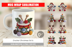 Mug Wrap Crochet Christmas Product Image 1