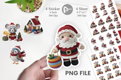 Crochet Christmas Sticker Product Image 1