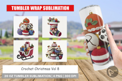 Tumbler Crochet Christmas Product Image 1