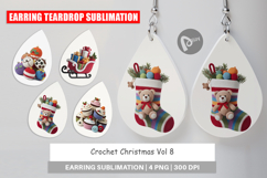 Earring Crochet Christmas Product Image 1