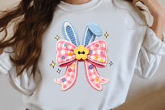crochet Easter Bunny Bow png Product Image 2