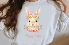 crochet Easter Bunny Spring Flowers Product Image 2