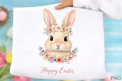 crochet Easter Bunny Spring Flowers Product Image 1