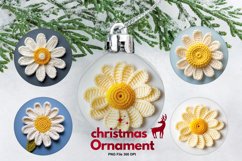 Crochet Flower Ornament Circle Christmas Tree Decorate Product Image 1