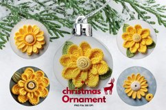 Crochet Flower Ornament Circle Christmas Tree Decorate Product Image 1