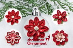 Crochet Flower Ornament Circle Christmas Tree Decorate Product Image 1