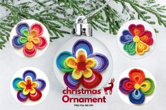 Crochet Flower Ornament Circle Christmas Tree Decorate Product Image 1