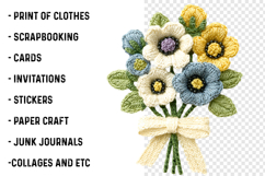 Crochet Flowers PNG Product Image 2