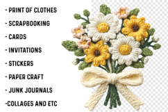 Crochet Flowers PNG Product Image 2