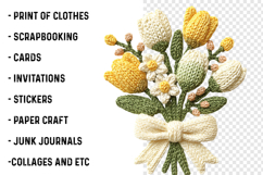 Crochet Flowers PNG Product Image 2