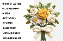 Crochet Flowers PNG Product Image 2