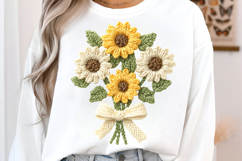 Crochet Flowers PNG Product Image 3