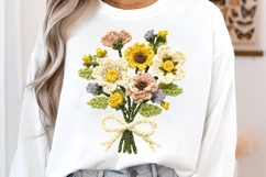 Crochet Flowers PNG Product Image 3