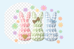 Crochet Happy Easter PNG Product Image 1