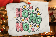Crochet HoHoHo Christmas PNG Product Image 1