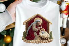 Latch Hook Yarn Crochet Jesus Christmas Nativity Scene_1 Product Image 1