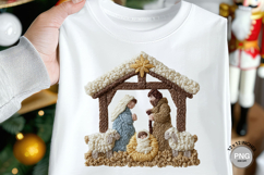 Latch Hook Yarn Crochet Jesus Christmas Nativity Scene_4 Product Image 1