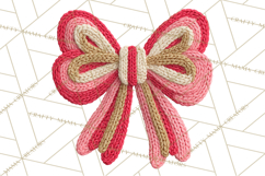 Yarn Valentine Clipart for Crafts, Crochet Hearts Clip Art Product Image 3