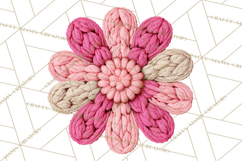 Yarn Valentine Clipart for Crafts, Crochet Hearts Clip Art Product Image 4