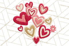 Yarn Valentine Clipart for Crafts, Crochet Hearts Clip Art Product Image 5