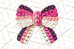 Yarn Valentine Clipart for Crafts, Crochet Hearts Clip Art Product Image 2