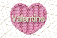 Yarn Valentine Clipart for Crafts, Crochet Hearts Clip Art Product Image 4