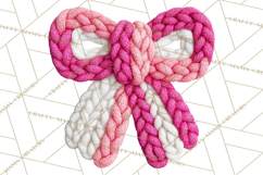 Yarn Valentine Clipart for Crafts, Crochet Hearts Clip Art Product Image 4