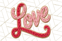 Yarn Valentine Clipart for Crafts, Crochet Hearts Clip Art Product Image 5