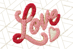 Yarn Valentine Clipart for Crafts, Crochet Hearts Clip Art Product Image 2