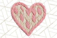 Yarn Valentine Clipart for Crafts, Crochet Hearts Clip Art Product Image 4